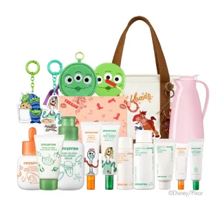 【innisfree】玩具總動員限定保養全套收藏組(維他命C精華、綠茶精華、綠茶霜、水感防曬、維他命C防曬)