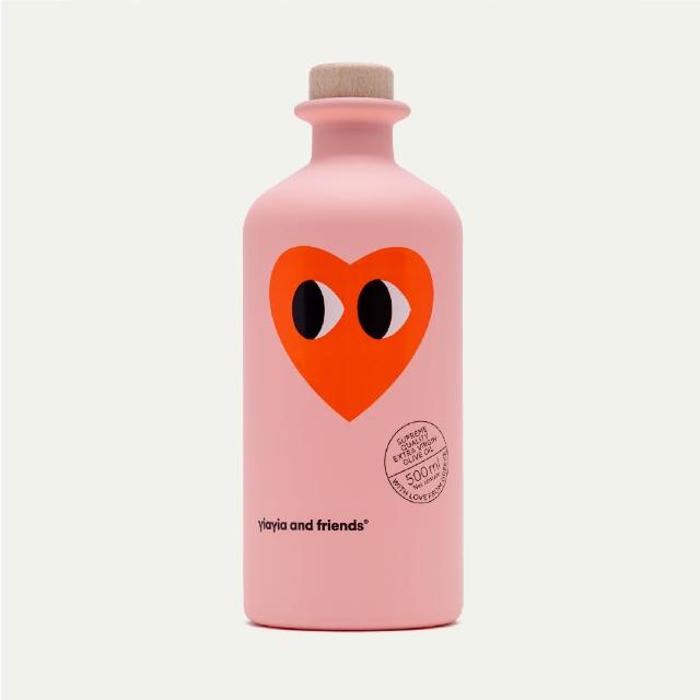 【壽滿趣】Yiayia and Friends頂級冷壓初榨原味橄欖油-粉紅愛戀款500ml(可生飲/低溫冷壓)