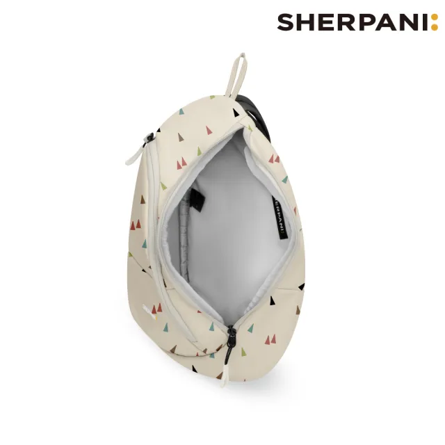 【Sherpani】雙11 RFID 防潑水多功能斜肩包 26I Wayfarer 8L｜印花米-黑 (RFID屏蔽 撥水 肩背 後