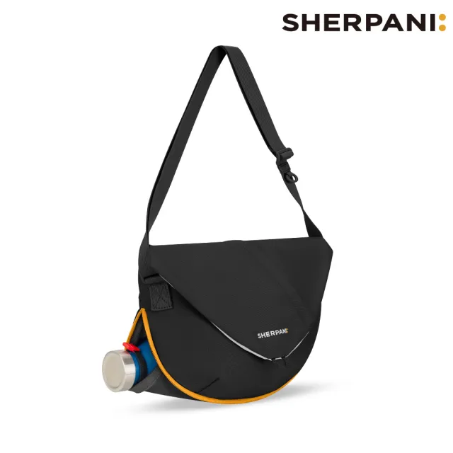 【Sherpani】雙11 RFID 防潑水多功能郵差包 26I Milli 2L｜黑彩色 (RFID屏蔽 撥水 附零錢包)