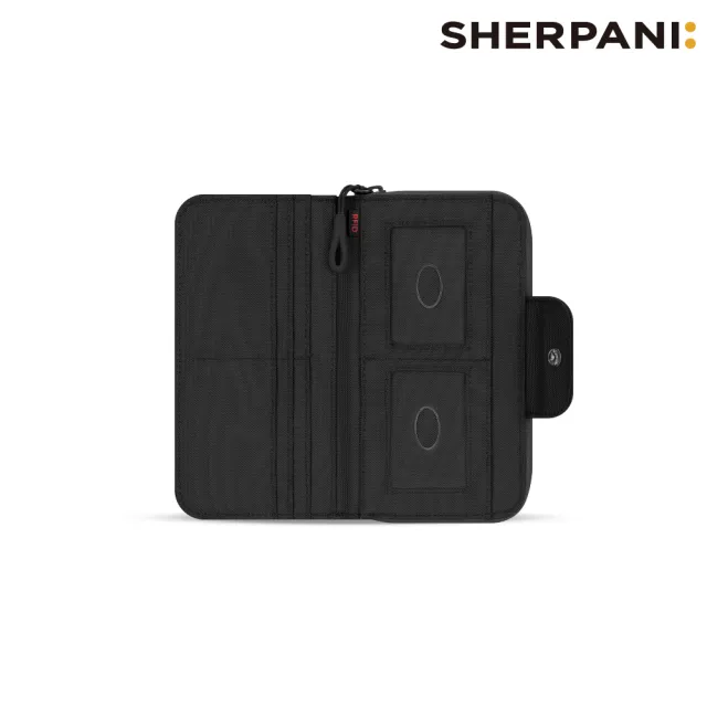 【Sherpani】雙11 RFID 防潑水長夾 26I Tulum｜黑色 (RFID屏蔽 撥水)