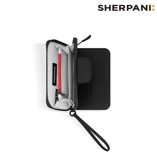 【Sherpani】雙11 RFID 防潑水長夾 26I Tulum｜黑色 (RFID屏蔽 撥水)