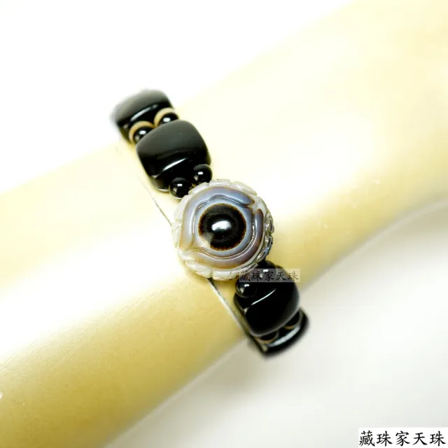 【藏珠家】精品20mm財咒天眼天珠手鍊