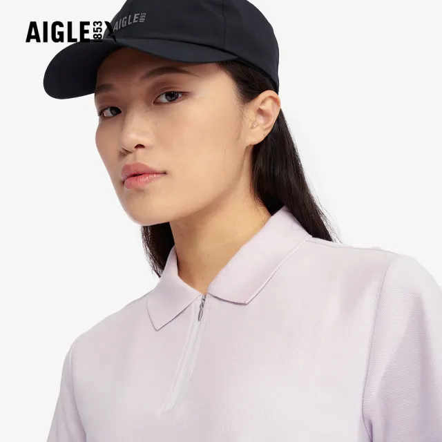 【AIGLE】女 抗UV快乾短袖POLO衫｜AG-5P219(女裝 女上衣 抗UVT恤 POLO衫 快乾POLO)