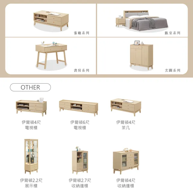 【時尚屋】[CVR12]伊爾頓4尺電視櫃CVR12-216 (台灣製/免組裝/電視櫃)