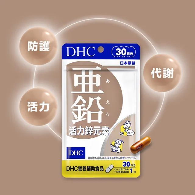 【DHC】活力充沛組(活力鋅元素 30日份3入+維他命B群 30日份3入)