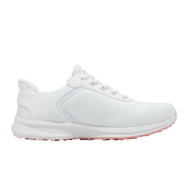 【SKECHERS】高爾夫球鞋 Zen 寬楦 女鞋 白 粉 防潑水 輕量 緩衝 123155WWHT