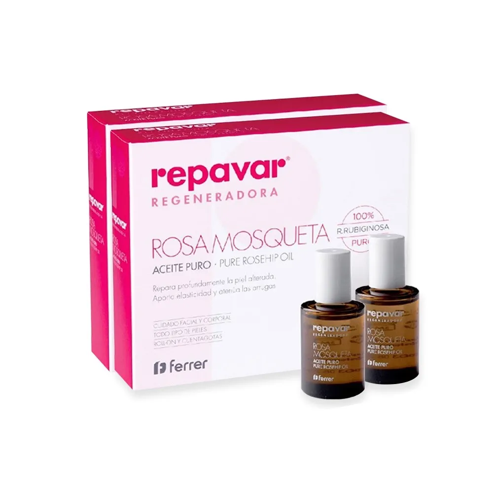 【Repava 芮培菈】100%純玫瑰果油15ml 2入組(乾敏肌救星 / 醫師專業推薦)
