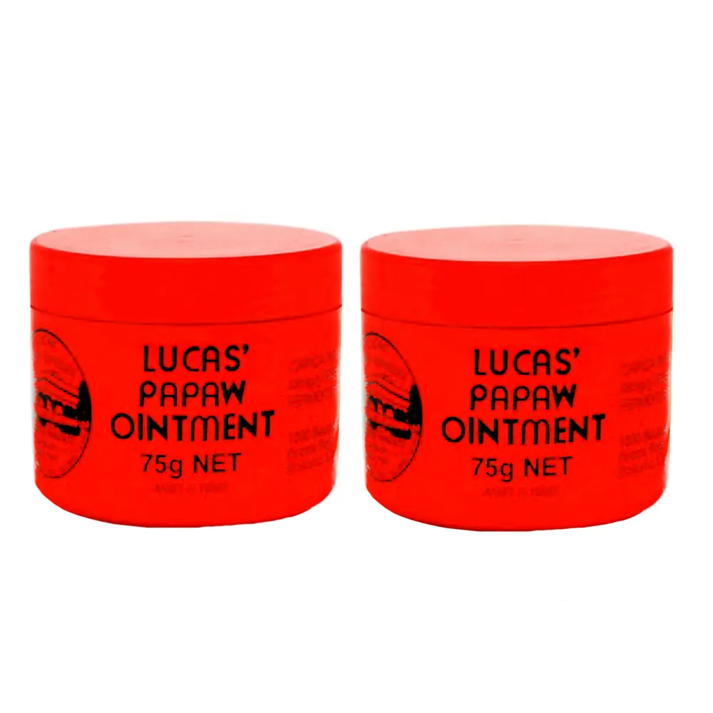 【Lucas 澳洲木瓜霜】澳洲Lucas Papaw萬用木瓜霜75g2入(平行輸入)