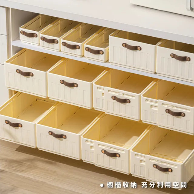 【ONE HOUSE】3件套_川櫻伸縮折疊收納盒-5L+18L+22L 手提款(1組)