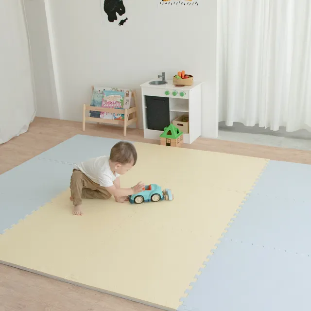 【PatoPato】兒童遊戲地墊-60cm-6片/無毒巧拼地墊/兒童地墊/遊戲地墊/厚度2cm(加贈清潔液8ml*3包)