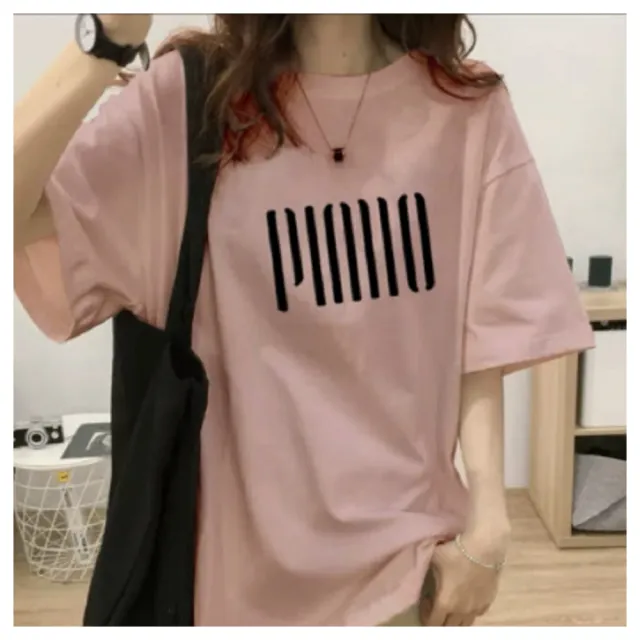 【ASister 小姊姊】買一送一組/純棉上衣☆*潮流線條*加大尺碼寬鬆顯瘦中長版印花短袖T恤(7色 尺寸S-4XL)