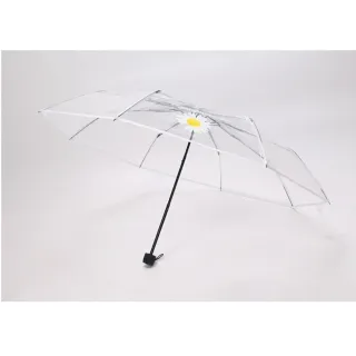 韓式時尚透明三折傘 自動開合雨傘 透明雨傘 摺疊傘