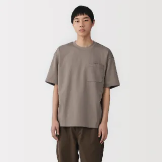 【MUJI 無印良品】男涼感寬版短袖T恤(白色/淺灰/灰白/黑色/淺藍/煙燻綠/深摩卡棕)