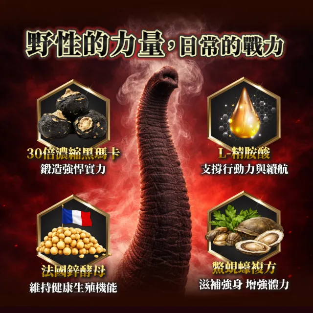 【PowerHero 勁漢英雄】L-精胺酸祕魯黑瑪卡膠囊x12盒(90顆/盒、100%黑瑪卡、鱉精、蜆精)