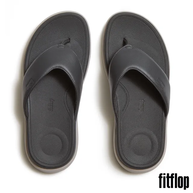 【FitFlop】F-MODE GO MENS夾腳涼鞋 -男(炭灰色)
