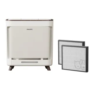 【Philips 飛利浦】四年份濾網組★毛小奈抗敏寵物清淨機15-17坪(AC3681/81)