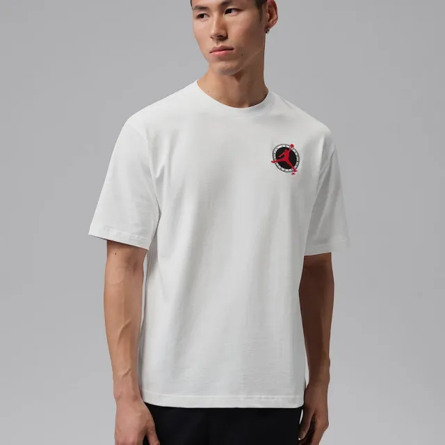 【NIKE 耐吉】短袖上衣 男 AS M J FLT CLUB LBR SS CREW 喬丹 休閒 白 (IQ0544100)