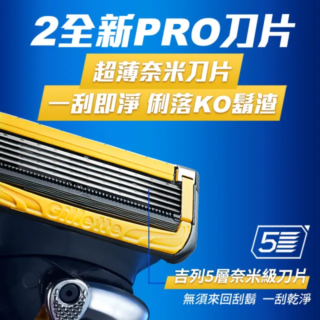 【Gillette 吉列】Proshield 鋒護系列5+1 刮鬍刀頭 – 超值優惠組12刀頭