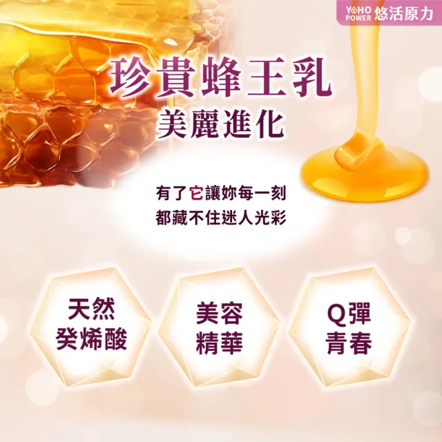 【悠活原力】悠活大豆萃取異黃酮+蜂王乳膠囊5盒(60粒/盒 大豆異黃酮 更年期 GABA 幫助入睡)