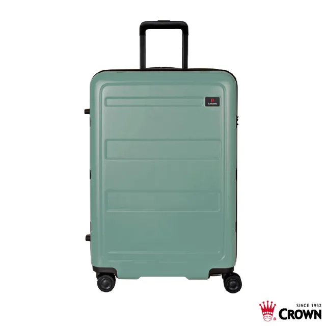 【CROWN 皇冠】假日照常配送 29吋 拉鍊拉桿箱 行李箱 旅行箱(霧面/超輕量)