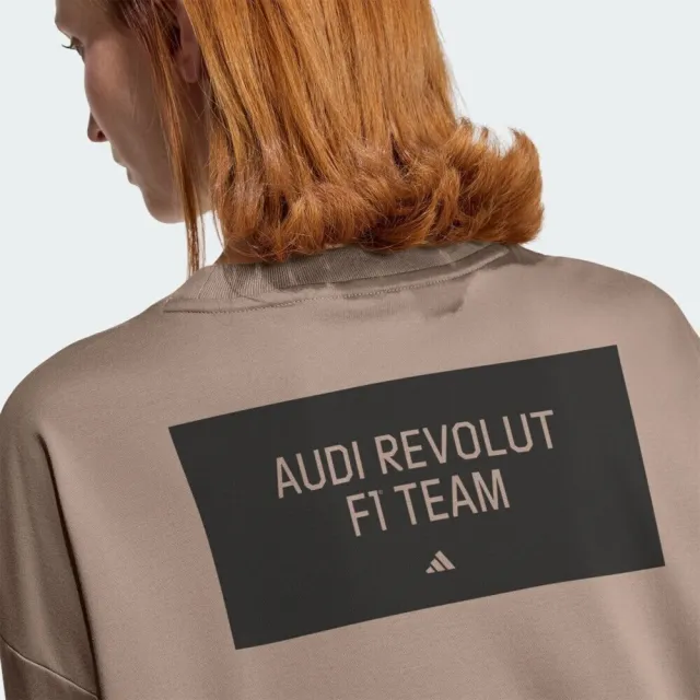 【adidas 愛迪達】Au Ef Gr Ss T W 女 T恤 休閒短袖 簡約棕 落棕 七分袖(KE6770)
