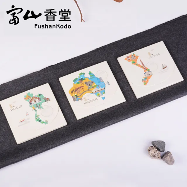 【富山香堂】世界之美傳香盒_ 6盒(沉香檀香藏香花香合香)