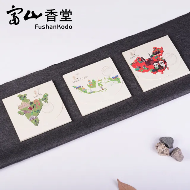 【富山香堂】世界之美傳香盒_ 6盒(沉香檀香藏香花香合香)