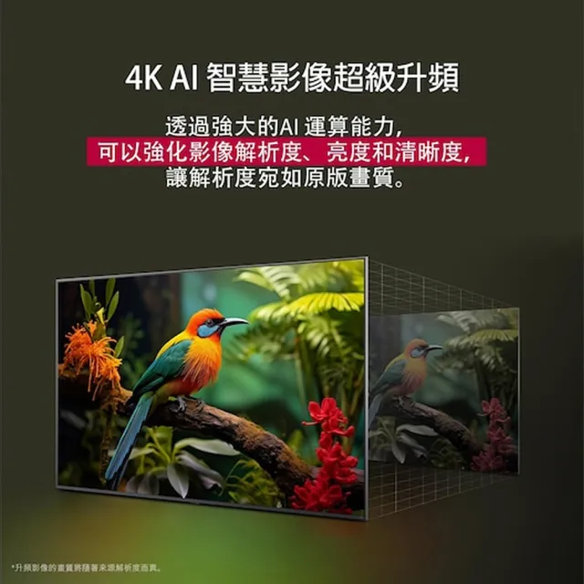 【LG 樂金】家電快配★65型 4K QNED 70系列 智慧聯網顯示器(65QNED70ATA)