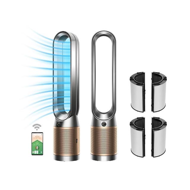 【dyson 戴森】TP12 Purifier Cool De-NOx二合一甲醛NOx偵測涼風空氣清淨機(鎳金色)