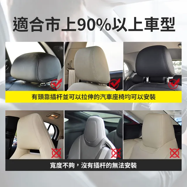 【YORI優里】高級皮革車用側靠枕(側睡枕 頸枕 汽車靠枕 汽車頭枕 座椅枕)
