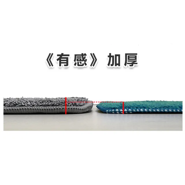 【VICTORY】超細纖維靜電拖把2代強化升級-1拖2替換布(吸附毛髮灰塵 除塵拖把 吸水拖把 無痕拖把 家用拖把)