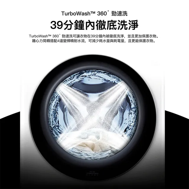 【LG 樂金】家電快配13公斤◆WiFi蒸洗脫變頻滾筒洗衣機◆冰磁白(WD-S13VBW)