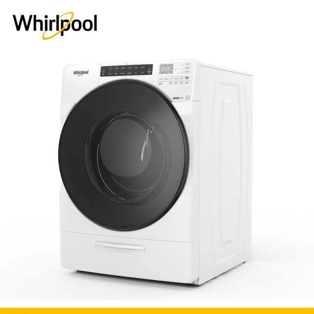 【Whirlpool 惠而浦】家電快配10.5公斤Essential Clean洗脫烘變頻滾筒洗衣機(WWEB10701BW)