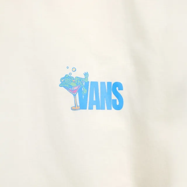 【VANS】官方旗艦 Bar Hopper 米白色短袖T恤