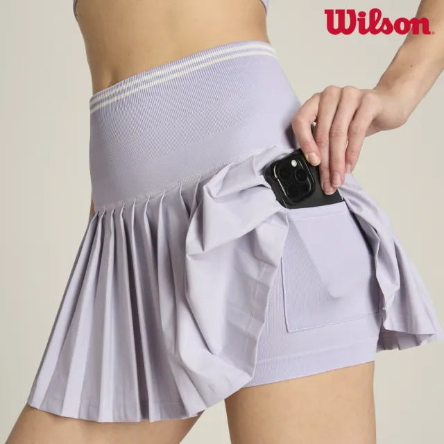 【WILSON】Midtown Tennis Skirt 女款 服飾 半身裙 網球裙 薰衣草紫 WW00160L002001