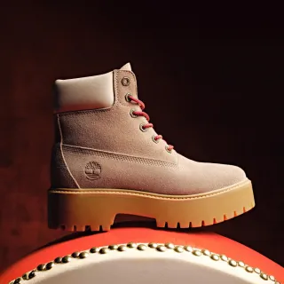 【Timberland】女款棕色馬年特別款Stone Street 6吋防水厚底靴(A2H3CET5)