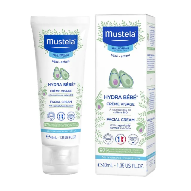 【Mustela 慕之恬廊】潤面乳霜 40ml 兩入組(國際航空版)