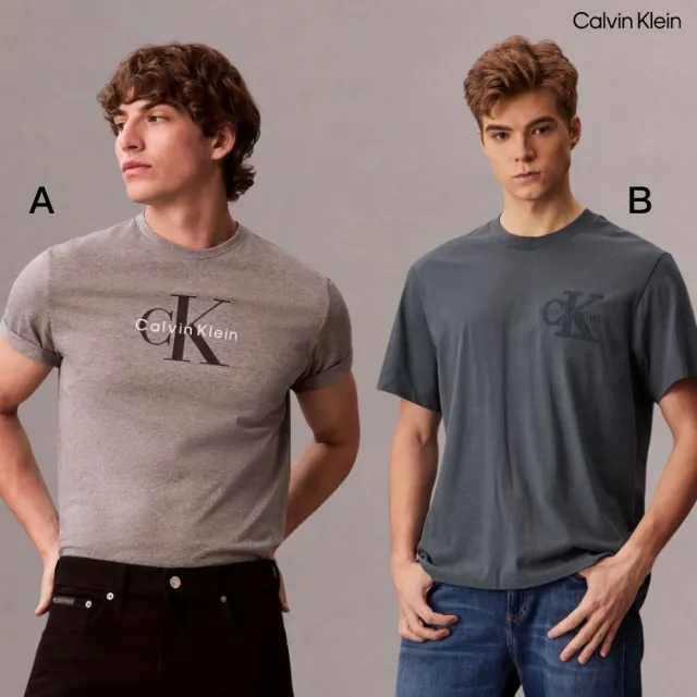 【CALVIN KLEIN】官方旗艦館 男女Monogram經典T恤 圓領 短袖