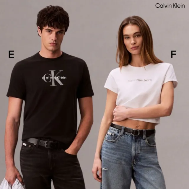 【CALVIN KLEIN】官方旗艦館 男女Monogram經典T恤 圓領 短袖