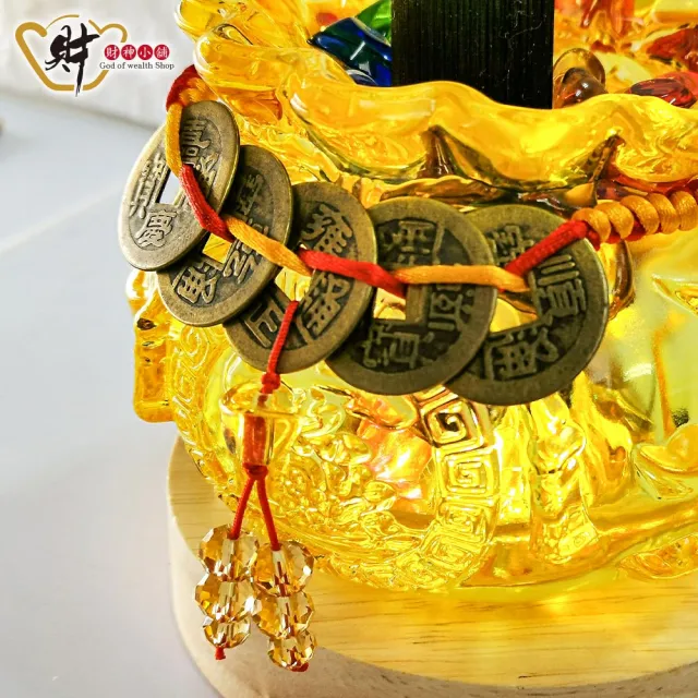 【財神小舖】一直炭一直賺 五帝錢袋聚寶盆(兩款任選 已開光 進寶財神廟 招財 開運)