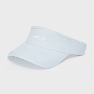 【WILSON】Court Sweatband Visor  中性 配件 中空帽 暮藍色 WA00080U016001
