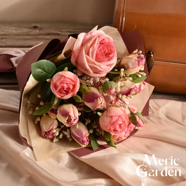 【Meric Garden】浪漫告白怦然心動限定花束_5款任選 仿真花束 玫瑰花束 送禮 浪漫花禮 畢業花束