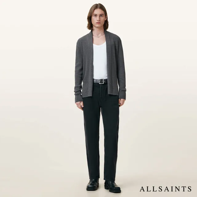 【ALLSAINTS】MODE 美純麗諾羊毛針織外套-灰 M083KB(舒適版型)