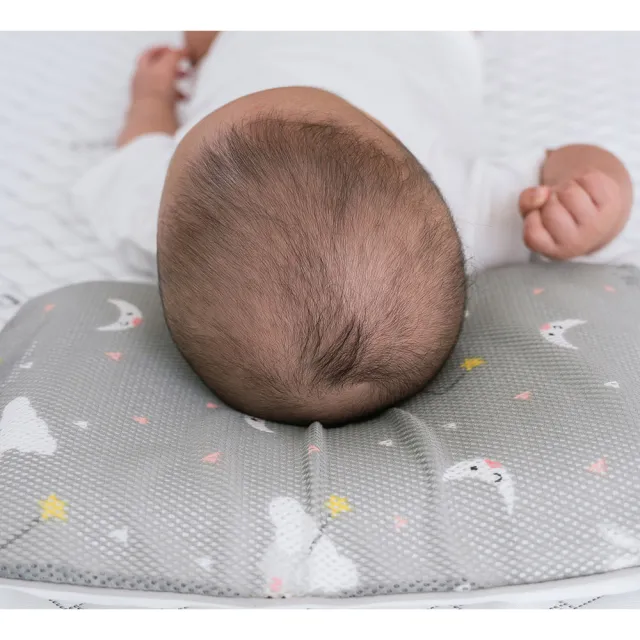 【GIO Pillow】超透氣護頭型嬰兒枕 枕套2入組 S/M號任選(寶寶枕頭 新生兒枕頭 防扁頭護頭枕 可水洗枕)