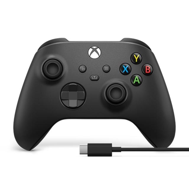 【Microsoft 微軟】XBOX 原廠無線控制器／手把+USB-C 纜線(新包裝)