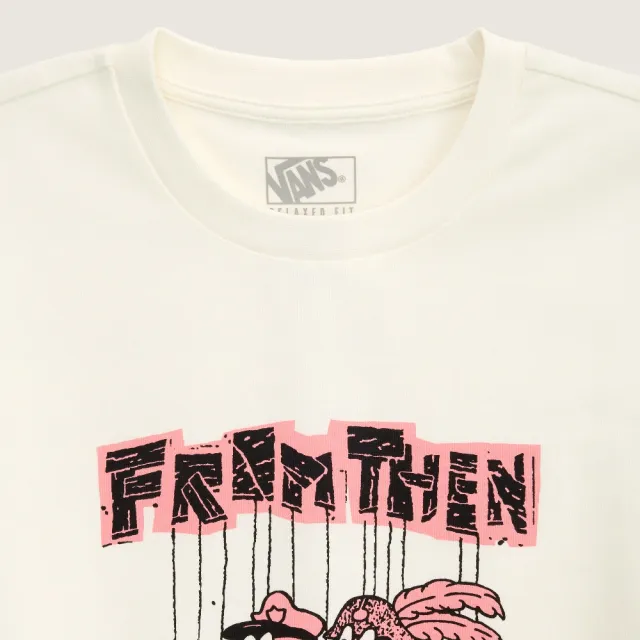 【VANS】官方旗艦 Artist Collection - SOON EASY 女款米白色短袖T恤
