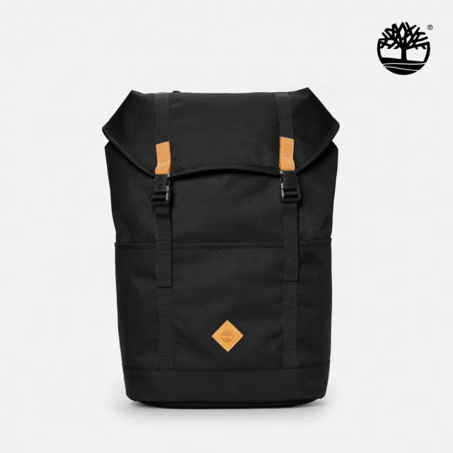 【Timberland】中性黑色18公升休閒後背包(A644QP56)