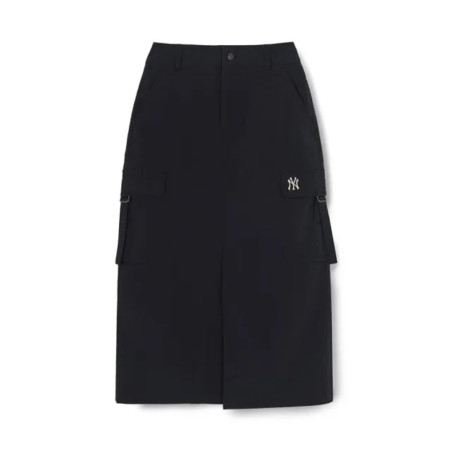 【MLB】復古水洗工裝長裙 紐約洋基隊 (3FSKB1263-50BKS)