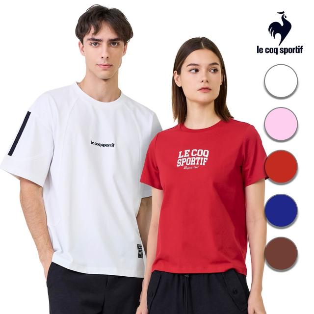 【LE COQ SPORTIF 公雞】吸濕排汗 抗UV短袖T恤 男女款 5色 LWX21202_LWX22202